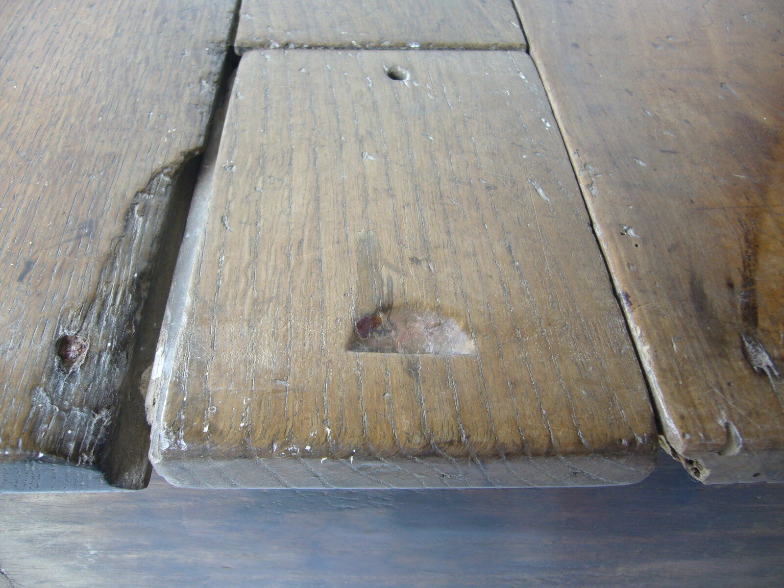 Ancient salt chest stool
