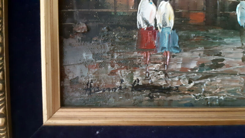 Tableau of a Parisian scene after Henri Rogers.