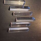 6 porte couteaux en verre