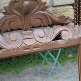 Ancien grand miroir en bois sculpté 62/93