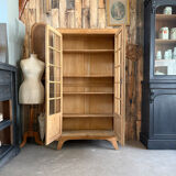 Vitrine vintage en chêne années 50 (rénovée)