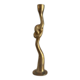 Golden brass candlestick