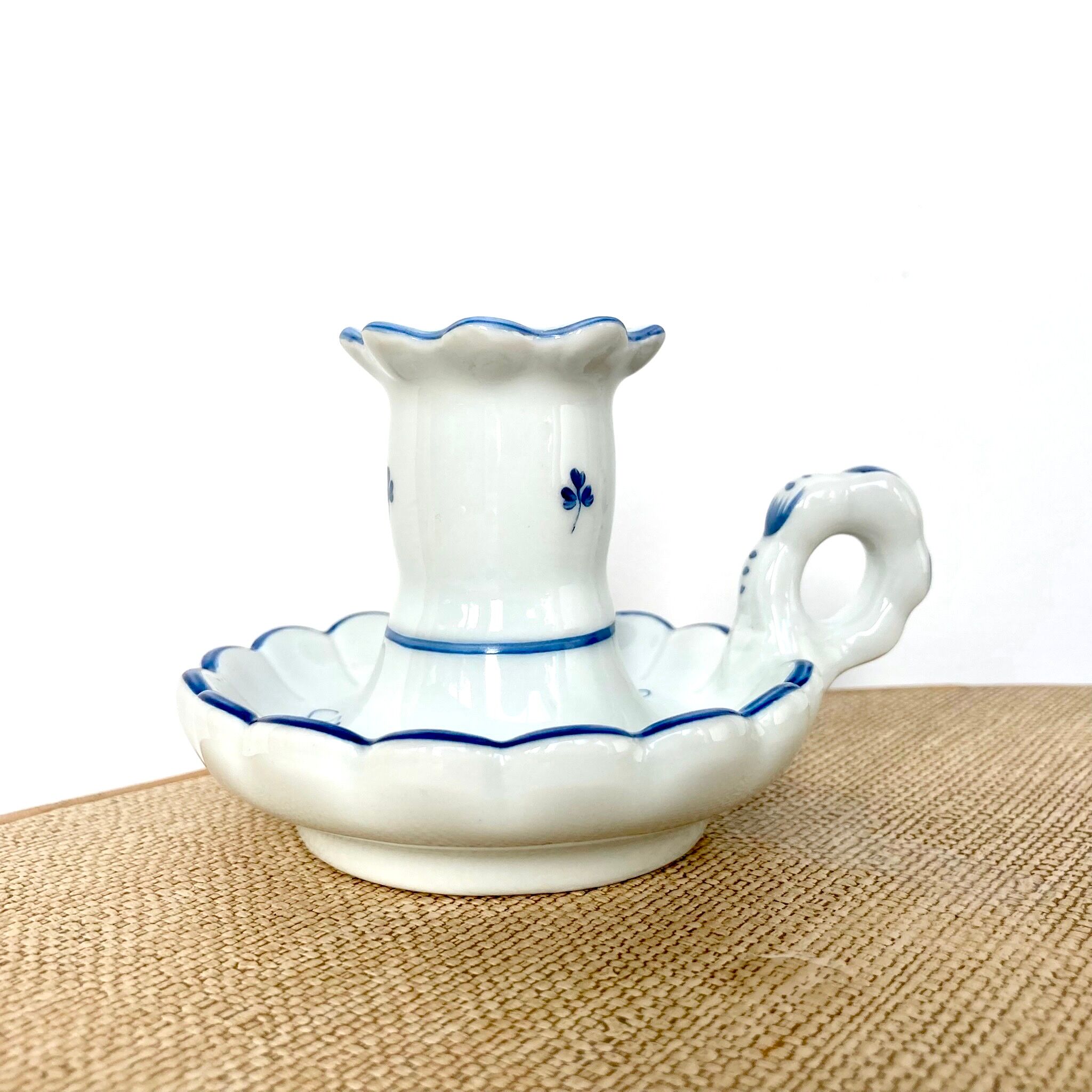 Limoges porcelain candle holder