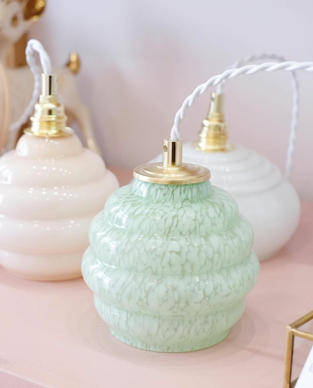 Vintage opaline walker