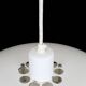 White Danish modern design multilayer pendant lamp / 1970s