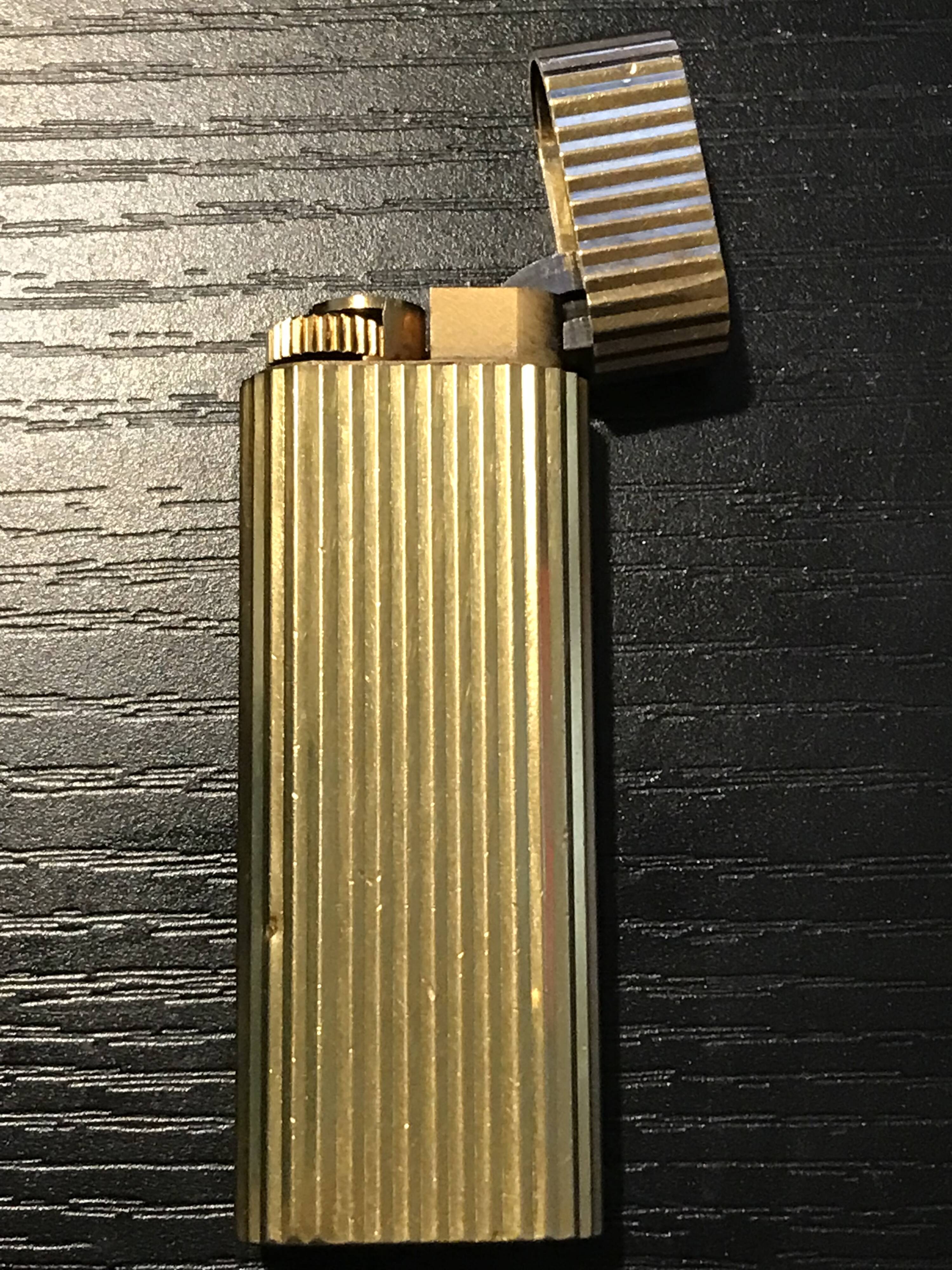 Cartier gold plated lighter
