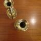 Paire de bougeoirs laiton massif vintage