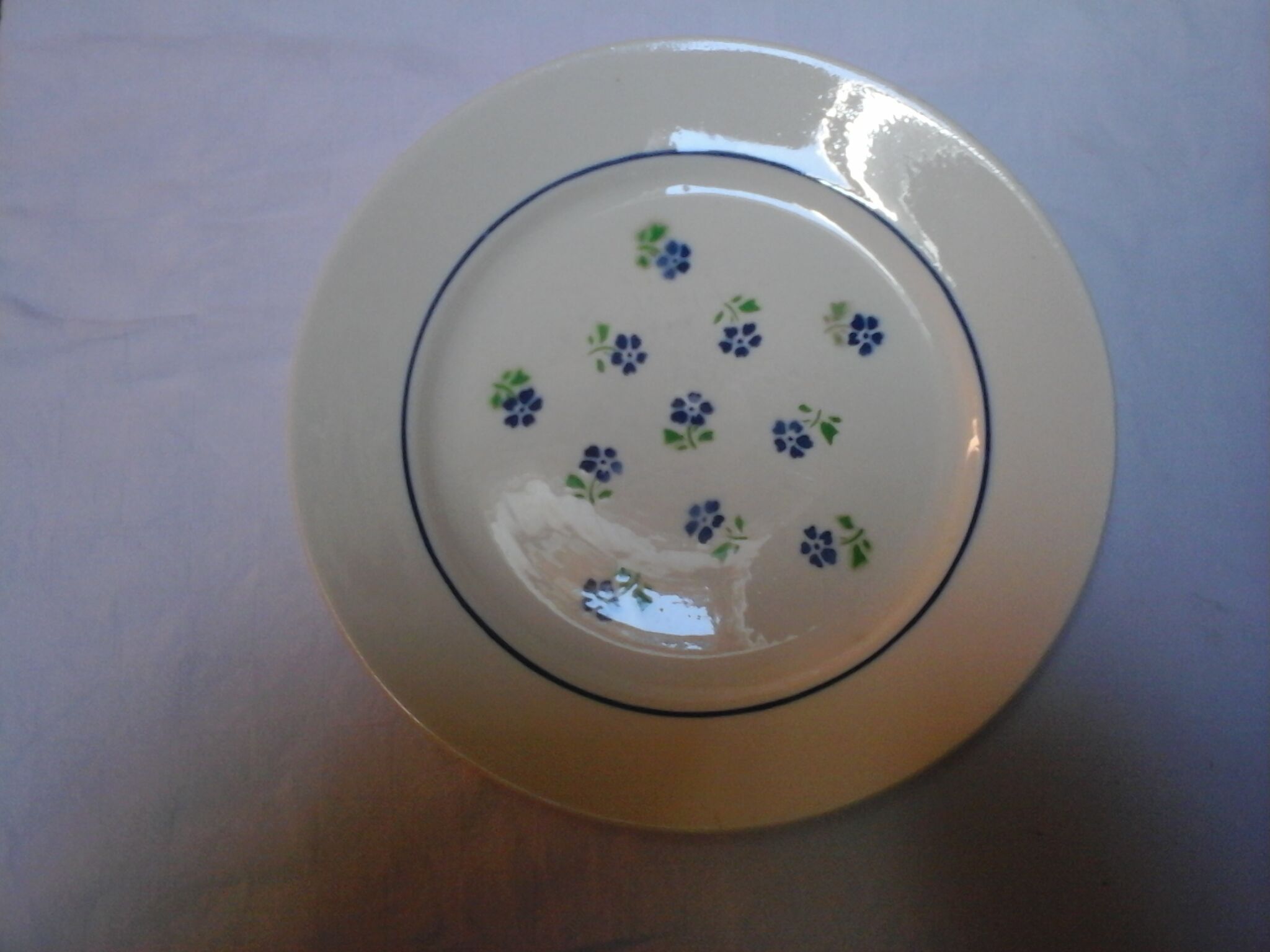 12 assiettes plates claudius / badonviller