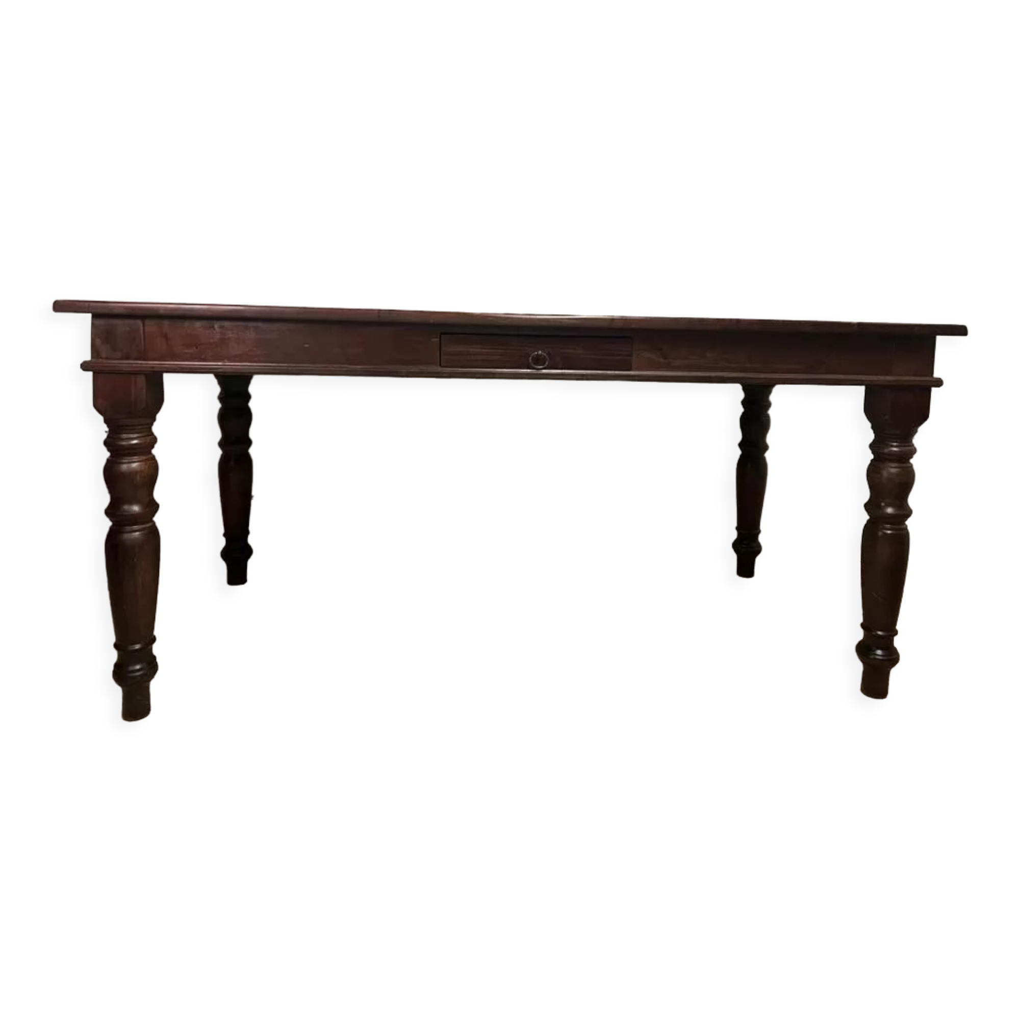 Vintage wooden farmhouse table