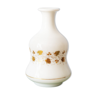 Vase ancien en opaline avec dorures