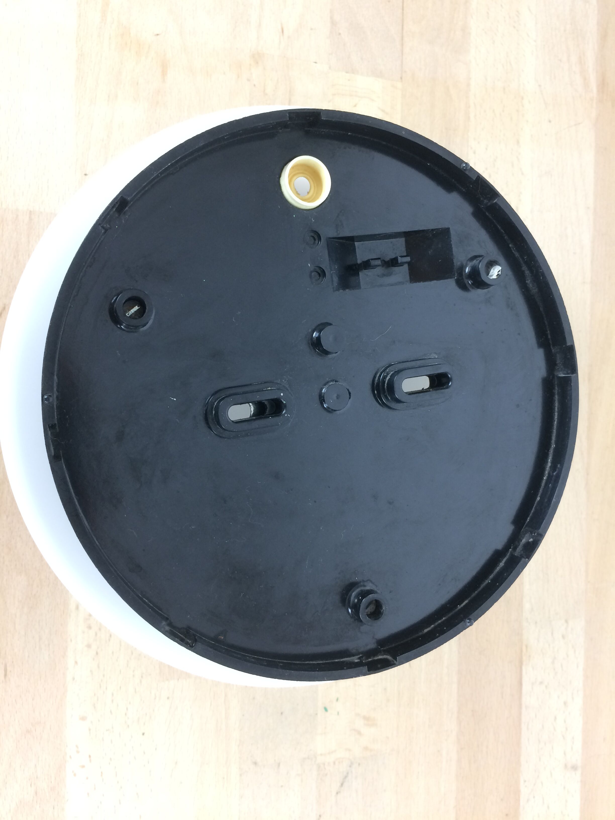 Round opaline and bakelite wall light rzb leuchten