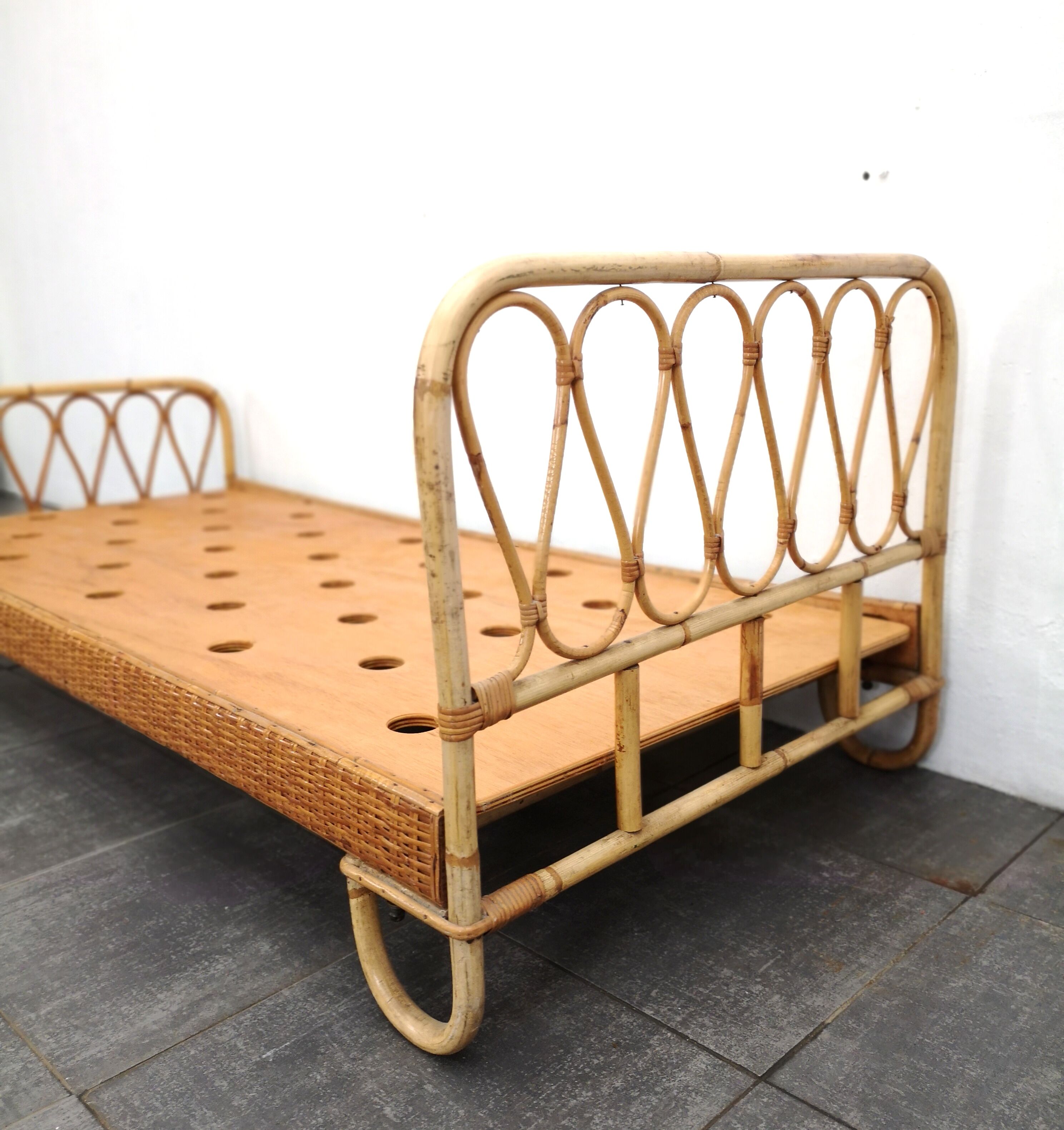 Rattan bed, 1960