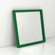 Green square frame mirror model 4727 by Anna Castelli Ferrieri for Kartell