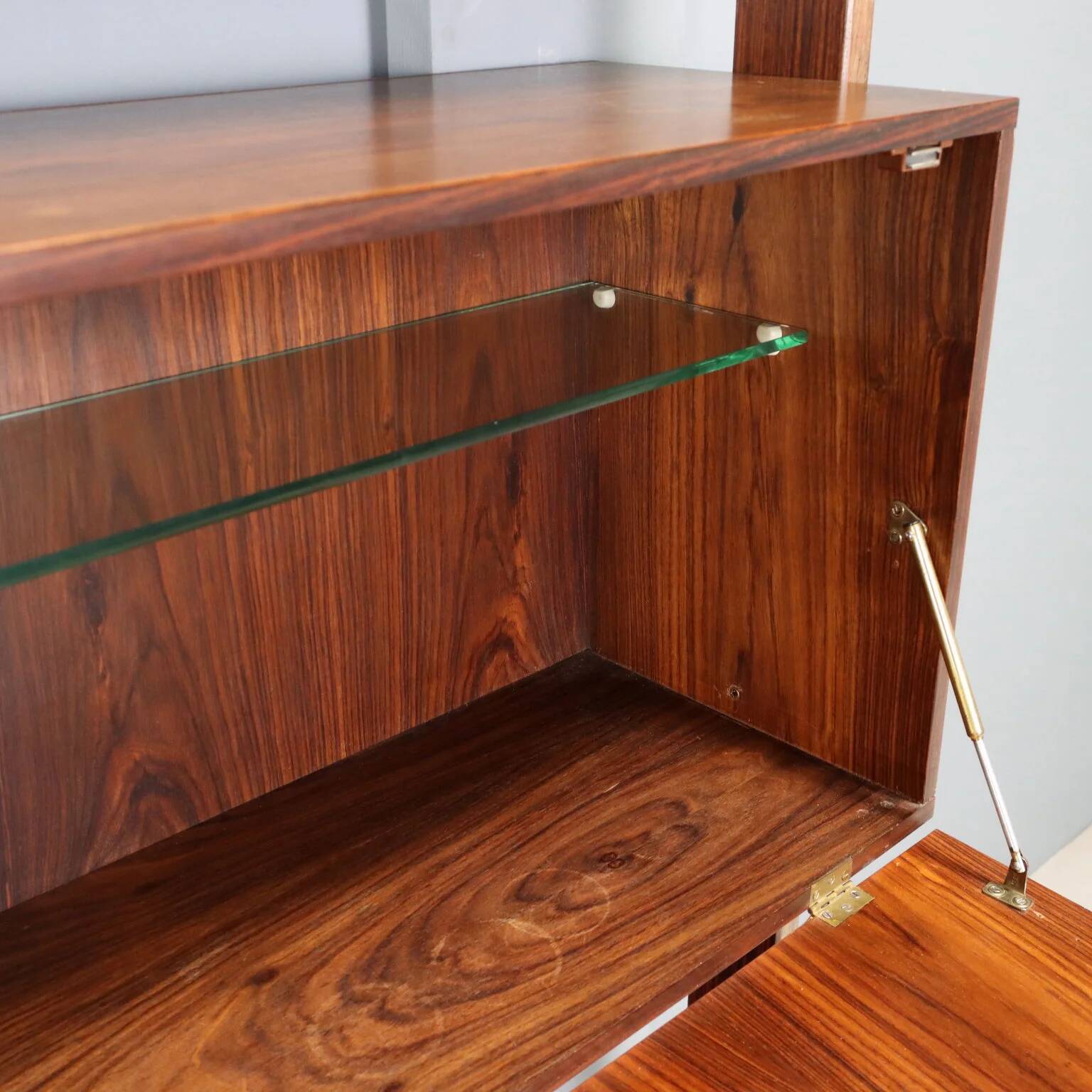 Vintage library from the 1950s-60s with a bar compartment.