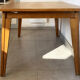 Table de repas vintage années 60 en chêne clair