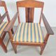 Art Deco Haagse School Armchairs in Oak and Ebony, 1920s, Set of 2