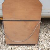 Art Deco wrought iron mirror 70x52cm