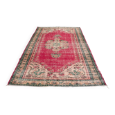 One  a KiND vİNTAGE tURKİSH oUSHAK rUG  SKU 2004