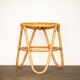 Rattan and bamboo stool 1950