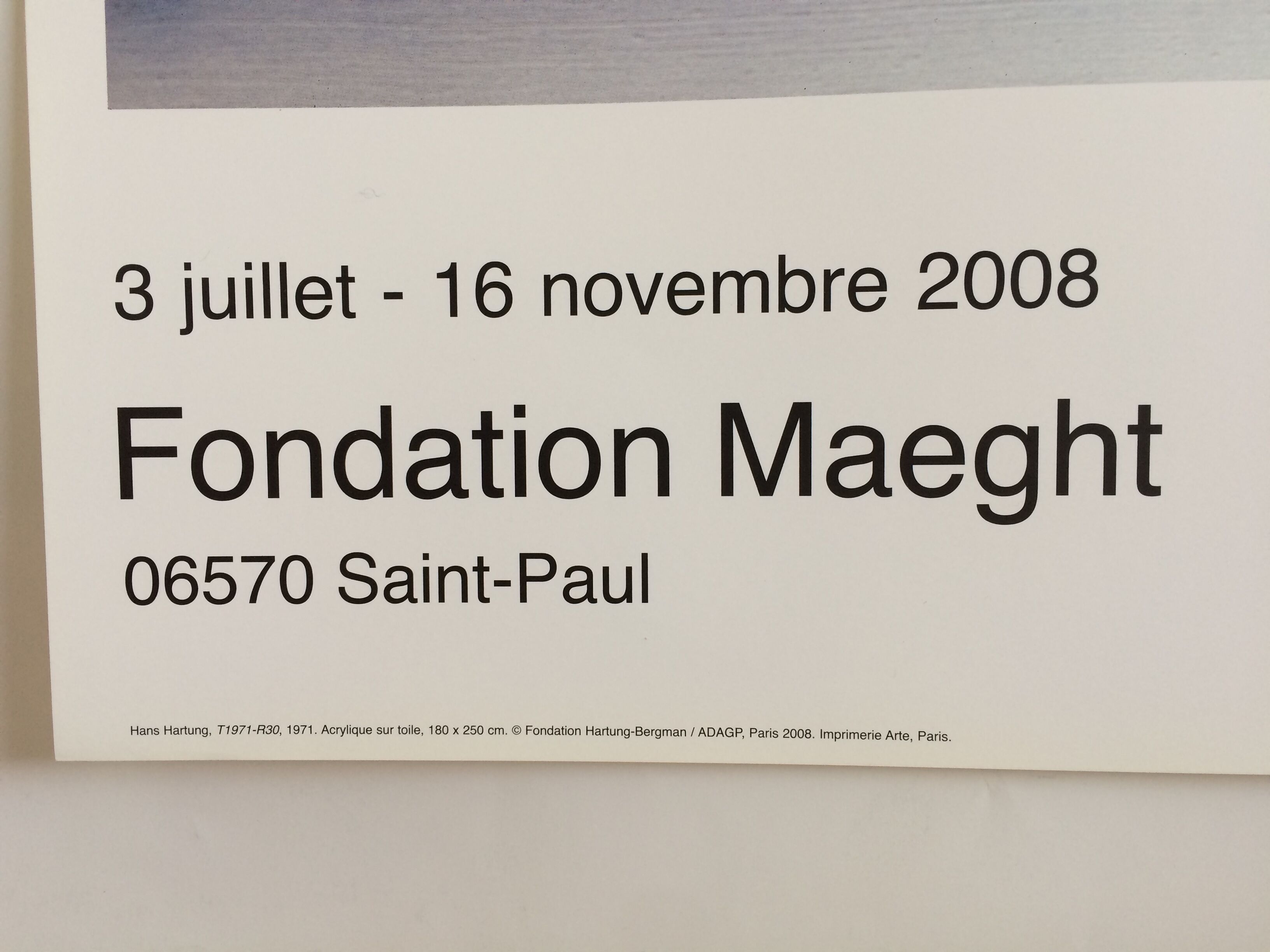 Four-color exhibition poster