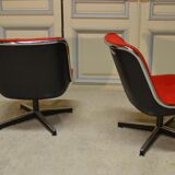 Pair of chairs of Charles Pollock for Knoll
