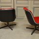 Pair of chairs of Charles Pollock for Knoll
