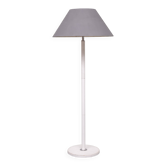 White Leather Floor lamp by Star Leuchten Germany 1970s