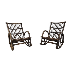 Paire de fauteuils à