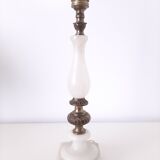 Brass and alabaster laying lamp