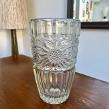 Glass vase – vintage style sunflower