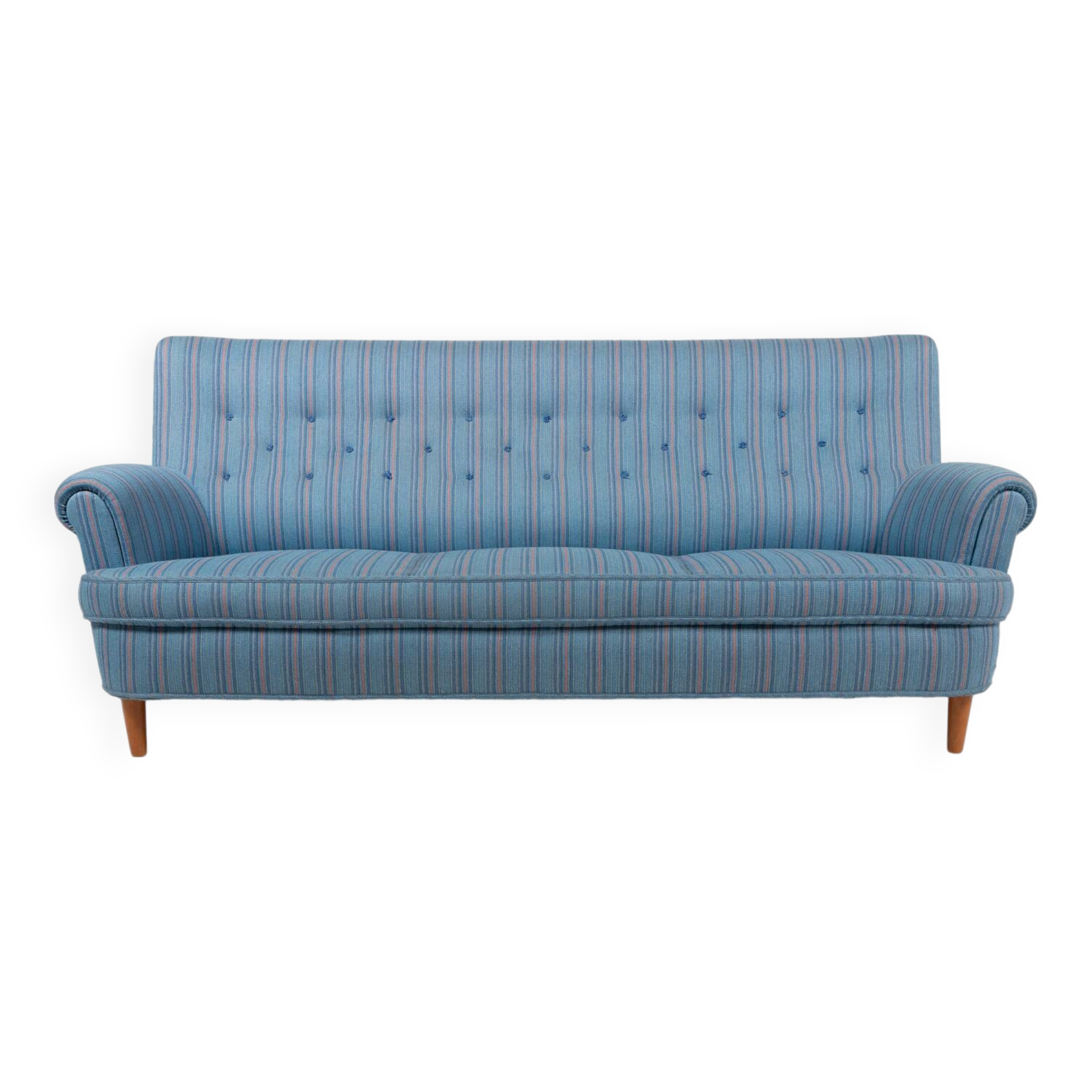 Swedish Modern elegant Carl Malmsten sofa ‘Home Evening’ by O.H. Sjögren, 1960’s