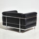 Fauteuil en cuir LC3 de Le Corbusier pour Cassina