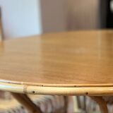 Vintage rattan dining table.