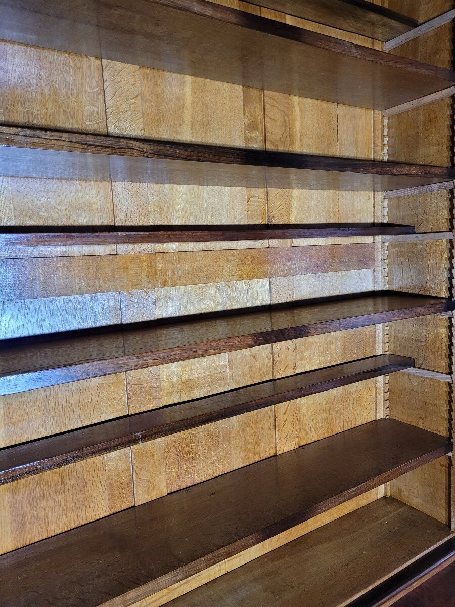 Large mahogany library from the Restoration period.
