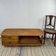 Coffee table / storage unit in solid elm ERCOL Minerva 1980s