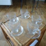 Vintage Duralex cups and saucers