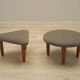 Set of two brown footstools, Danish design, 1990s, production: Denmark