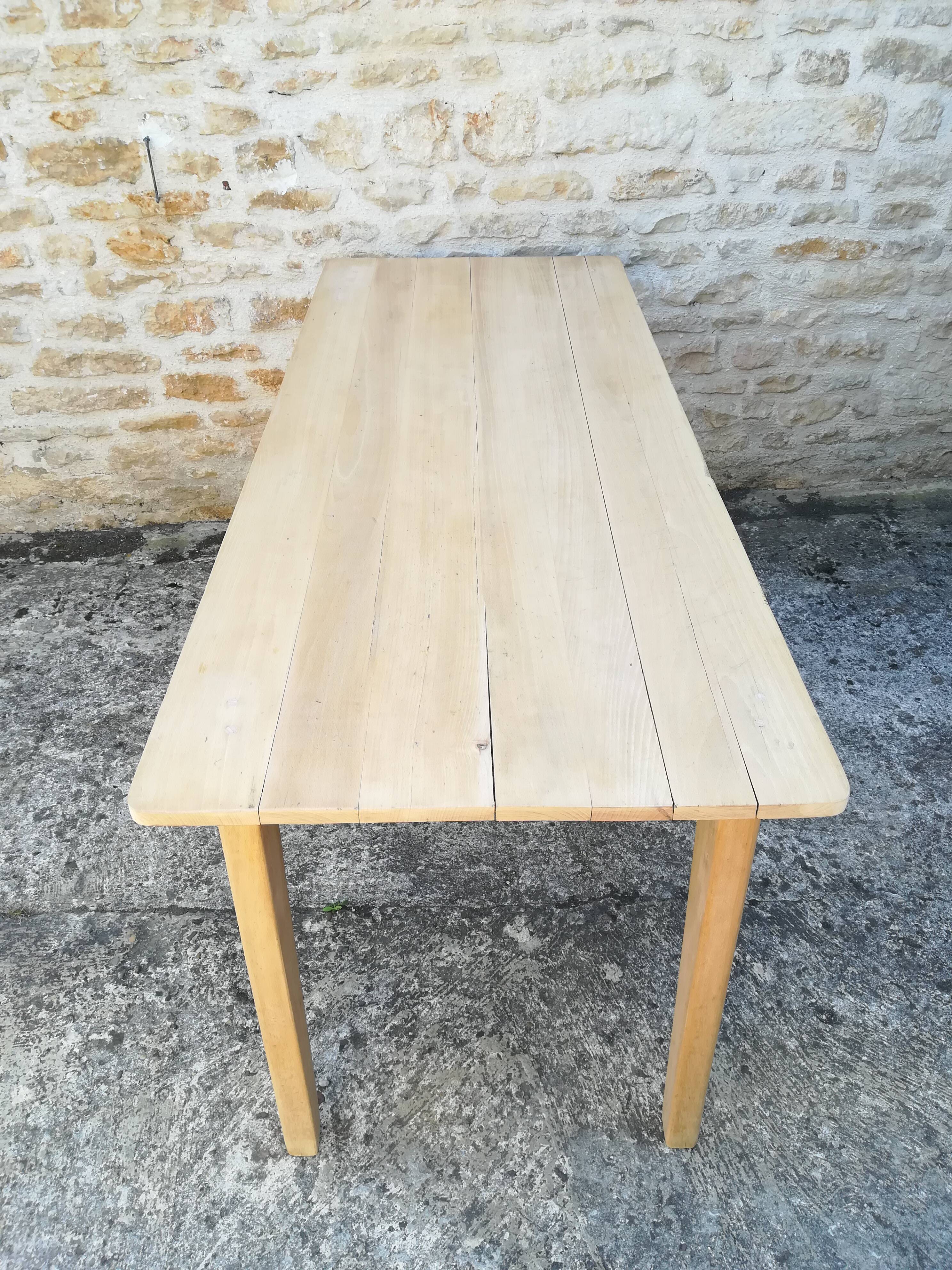 Beech farmhouse table