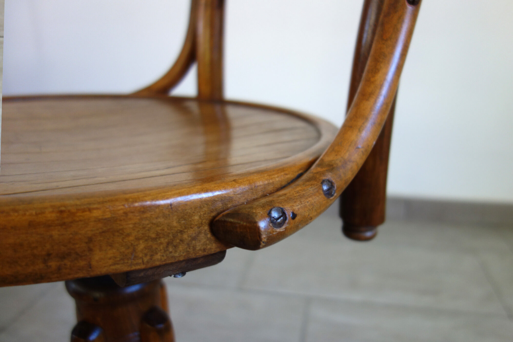 Vintage typing chair by Walter Baumann before 1930