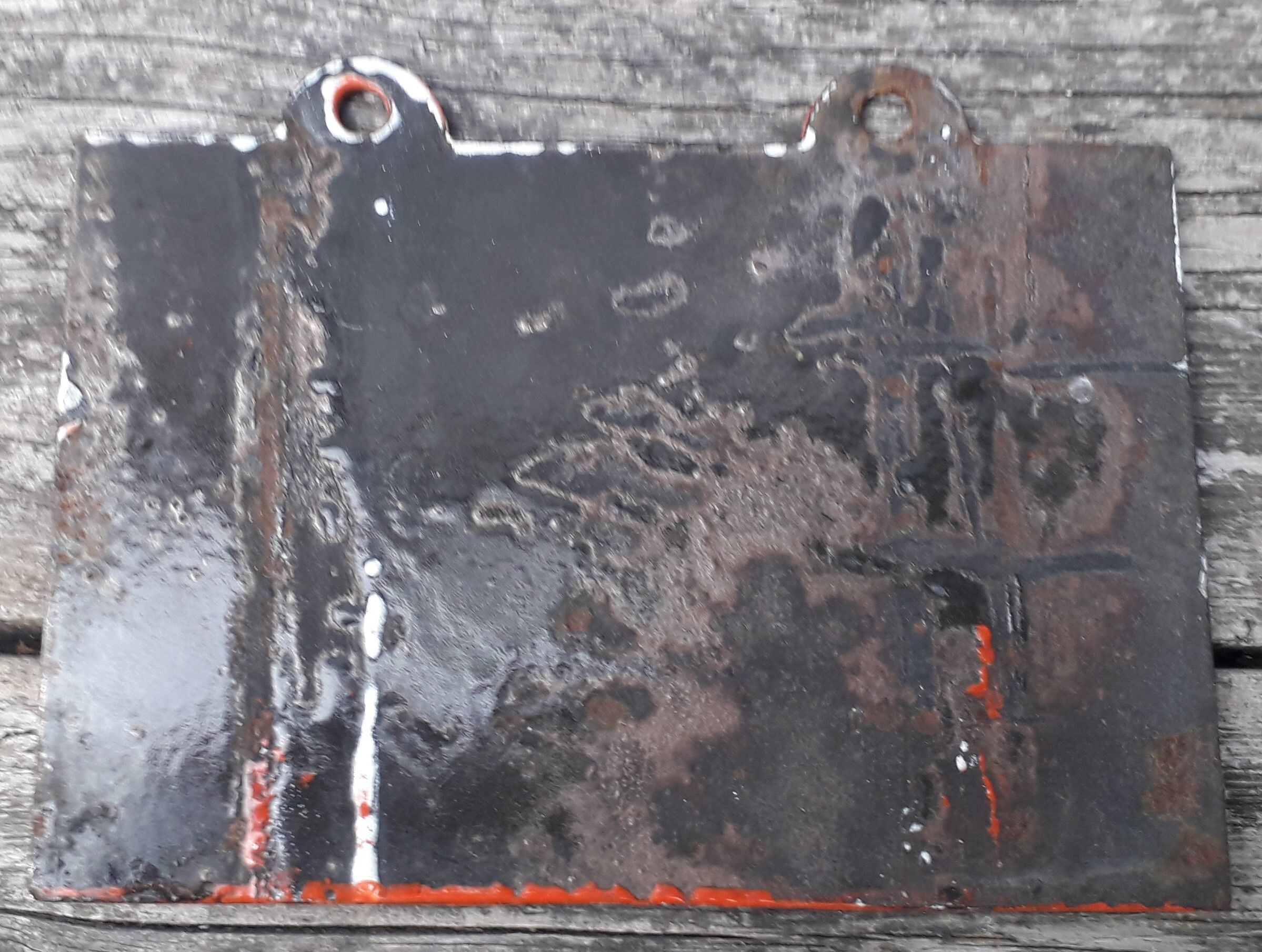 enamel plate number 99