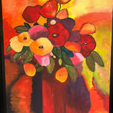 Painting on canvas signed