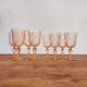 Lot de 8 verres vintage Rosaline