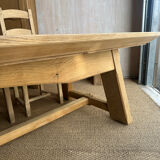 Large farmhouse table in solid oak – 3.50 m