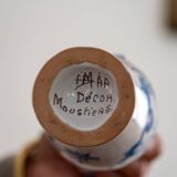 Aiguière en faience de Martres-Tolosane décors Moustier