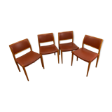 Chairs Model No. 80 Niels O. Møller for J.L. Møller Møbelfabrik, Denmark, Set of 4