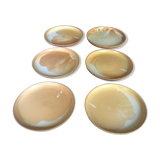 Lot of 6 flat sandstone plates