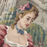 Tapisserie Jacquard de style Aubusson "Berger Galant"
