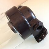 Long porthole wall lamp in glass and bakelite industrial style