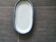 Oval porcelain plate from Sologne – blue decoration – 22 cm