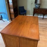 Antique oak partner desk